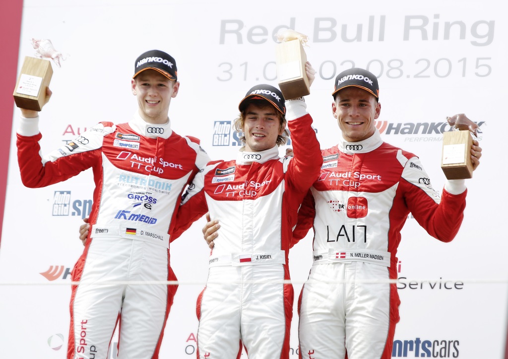 Dennis Marschall (D), Jan Kisiel (PL), Nicolaj Møller Madsen (DK)
(Foto: Audi)